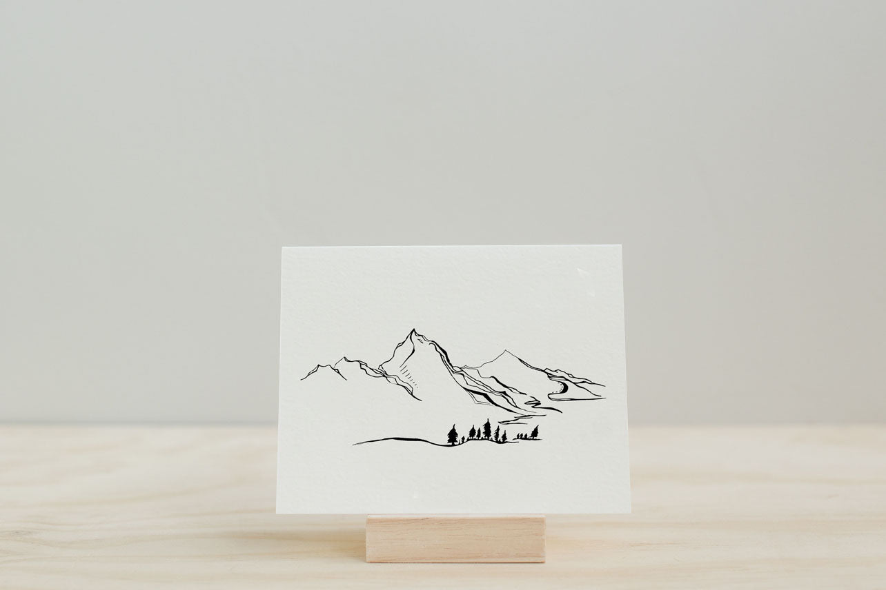 Made in California, USA - Ornate Frame Mini Cards  Letterpress greeting  cards, paper goods and stationery with style